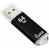 Флэш-память 64Gb Smart Buy V-Cut, USB2.0, корпус металлический, черная