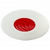 Ластик BRAUBERG Oval PRO, 40х26х8 мм,  овальный, красный пластиковый держатель