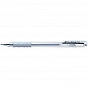 Ручка гелевая PENTEL K118-Z Hybrid gel Grip, резиновый упор, 0.8мм, гибридные чернила, серебристая
