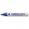 Маркер перманентный EDDING 2000, круглый наконечник, 1.5-3мм, синий