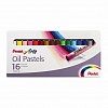 Пастель масляная PENTEL PHN4-16, 16цв, круглое сечение