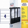 Этикетки самоклеящиеся AVERY-ZWECKFORM L4761-25, 61х192мм, для корешков папок, 4шт на листе А4, 25+5л/уп, белые