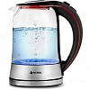 Чайник электрический Vitek VT-7009 1.7л. 2200Вт прозрачный корпус: стекло