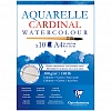 Альбом для акварели А4, 10л. на склейке Clairefontaine "Cardinal",300г/м2,торшон,холод.пресс.,хлопок