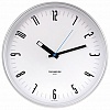Часы настенные TROYKA 77777710 круглые, 30.5х30.5х3.5см, пластик, белые, белая рамка