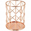 Стакан-подставка MESHU Rose Gold, металл, без наполнения, круглый