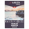 "VISTA-ARTISTA" WCCT-A5 Альбом для акварели 25% хлопок 270 г/м2 A5 14.8 х 21 см склейка с одной стороны 12 л. крупнозернистая