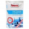 Салфетки BURO для чистки экранов и оптики, запасной блок к тубе, 100шт/уп