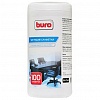 Салфетки BURO для пластика и мебели, туба, 100шт/уп
