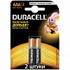 Батарейка DURACELL AAA/LR03/MN2400, 1.5V, Basic, алкалиновая,  2шт/уп