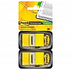 Закладки 3M Post-it Professional 680-YW2, 25.4х43.2мм, клейкие, пластик, 100л, желтые