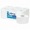 Бумага туалетная Focus Mini Jumbo, 2-слойная, средний рулон, 1416л, 170м, белая, 12шт/уп (5036904)