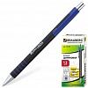 Ручка шариковая автоматическая BRAUBERG Capital+, 0.7мм, корпус черный, синяя