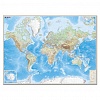 Карта Мира физическая 1920х1400мм, 1: 15 000 000, настенная, матовая ламинация, DMB