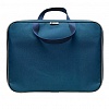 Папка-портфель Lamark, A4, 1 отделение, 34х26х7 см, на молнии, с ручками, внутр. карман, текстиль, синяя