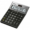 Калькулятор настольный 12 разр. CASIO GR-120-W-EP, двойное питание, двойная память, функция коррекции, металлическая панель, 155x33.2x210мм, черный