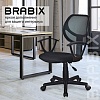 Кресло офисное BRABIX Flip MG-305, крестовина пластик, спинка сетка черная, сиденье ткань черная