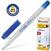 Ручка шариковая BRAUBERG Olive pen, 0.35/0.7 мм, корпус прозрачный, синяя
