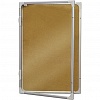 Доска-витрина пробковая 2х3  150х100см, горизонтальная, алюминиевая рамка (GK11510)