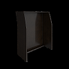 Стойка ресепшен прямая RIVA 940х510х1150мм, Венге ЦАВО