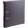 Папка-регистратор BERLINGO Standard  картон,  А4,  50мм, черный мрамор, с металлическим уголком, корешок черный, корман на корешке