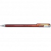 Ручка гелевая PENTEL K110-DFX Hybrid Dual Metallic, 0.5/1.0мм, гибридные чернила "хамелеон", оранжевый + желтый металлик