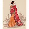 Набор для вышивания "PANNA"  "Золотая серия"   NM-7245   "Женщины мира. Индия" 28.5  х 34  см