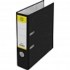 Папка-регистратор DOLCE COSTO  картон,  А4,  75мм, черный мрамор, без металлического уголка
