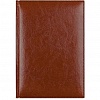 Ежедневник недатированный Lamark Birmingham A5, 145х210мм, обложка под кожу, с прошивкой по периметру, 176л, коричневый