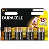 Батарейка DURACELL AA/LR6/MN1500, 1.5V, Basic/Plus, алкалиновая, 8шт/уп