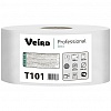 Бумага туалетная VEIRO Professional Basic Q1, 1-слойная, 450м, 6рул/уп, белый натуральный