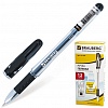 Ручка гелевая BRAUBERG Geller, резиновый упор, 0.5мм, черная