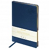 Ежедневник датированный BRAUBERG Comodo, 2024г, A4, 210х297мм, обложка под кожу, 168л, синий