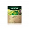 Пакетированный чай травяной зеленый GREENFIELD Green Melissa 100х1.5г, алюминиевый конверт