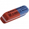 Ластик KOH-I-NOOR Blue Star 6521/80, 42х14х8, красно-синий, каучук