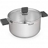 Кастрюля Rondell Quadro RDS-1597 5.1л. d=24см (с крышкой) стальной