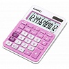 Калькулятор настольный 12 разр. CASIO MS-20NC-PK, двойное питание, 104.5x22x149.5мм, белый/розовый