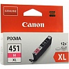 Картридж CANON CLI-451M XL для MG5440/6340, iP7240, 680стр, Magenta (6474B001)
