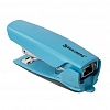 Степлер BRAUBERG ULTRA, №24/6, 26/6, до 30л, на 100 скоб, голубой