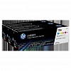 Картридж HP-CF371AM для HP CLJ CP1525/CM1415, 3х1300стр, CMY, 3шт/уп