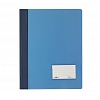 Папка скоросшиватель DURABLE 2680-06, А4, с прозрачным верхним листом, широкая, с карманом для визитки, синяя