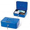 Ящик для денег BRAUBERG 90х180х250мм, с ключевым замком, синий