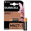 Батарейка DURACELL 27А (A27/MN27/V27A/GP27A/8LR732), 12V, алкалиновая, для сигнализаций