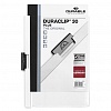 Папка с клипом DURABLE Duraclip Plus 2213-02, А4, пластик, до 30 листов, белая