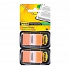 Закладки 3M Post-it Professional 680-OE2, 25.4х43.2мм, клейкие, пластик, 100л, оранжевые