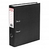 Папка-регистратор BRAUBERG Eco картон, А4, 75мм, черная, с металлическим уголком