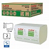 Полотенце бумажное листовое LAIMA ADVANCED WHITE V-сложение, 2-слойное, 200л/уп, 23х20.5см, белое, 15шт/уп
