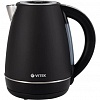 Чайник электрический Vitek VT-1161 1.7л. 2200Вт черный корпус: сталь