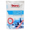 Салфетки BURO для чистки экранов и оптики, запасной блок к тубе, 100шт/уп ЧЗ