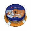 Записываемый DVD-диск в боксе DVD-R VERBATIM 4.7ГБ, 16x,  25шт/уп, Photo Printable (43538)